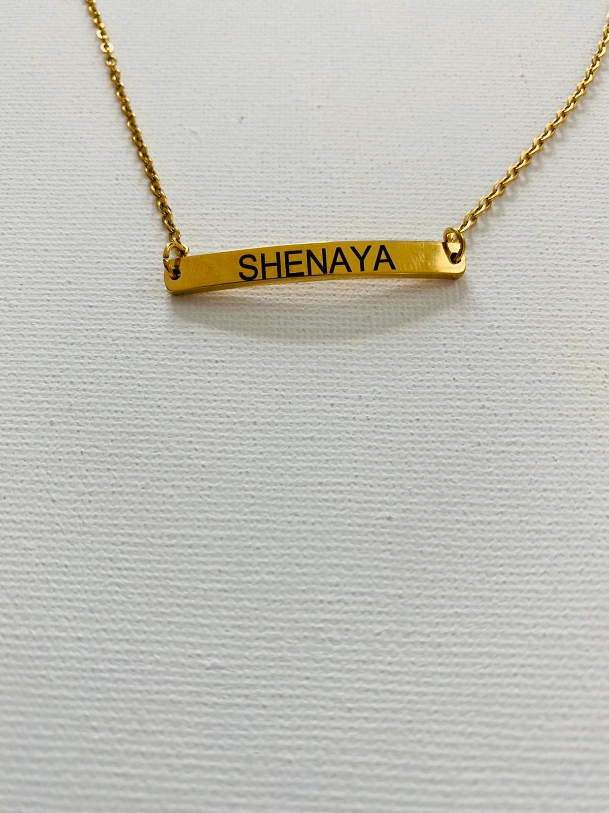 Custom bar necklace