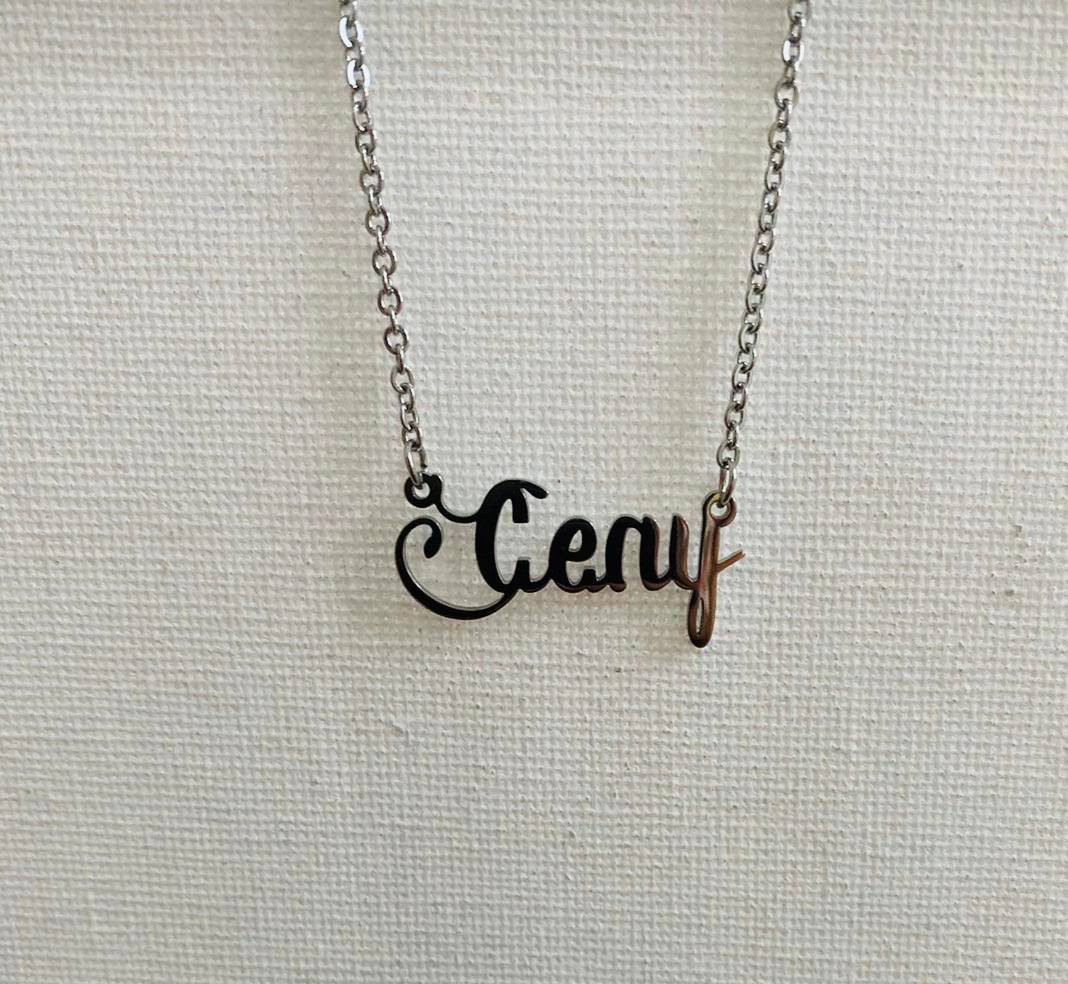 Silver custom necklace