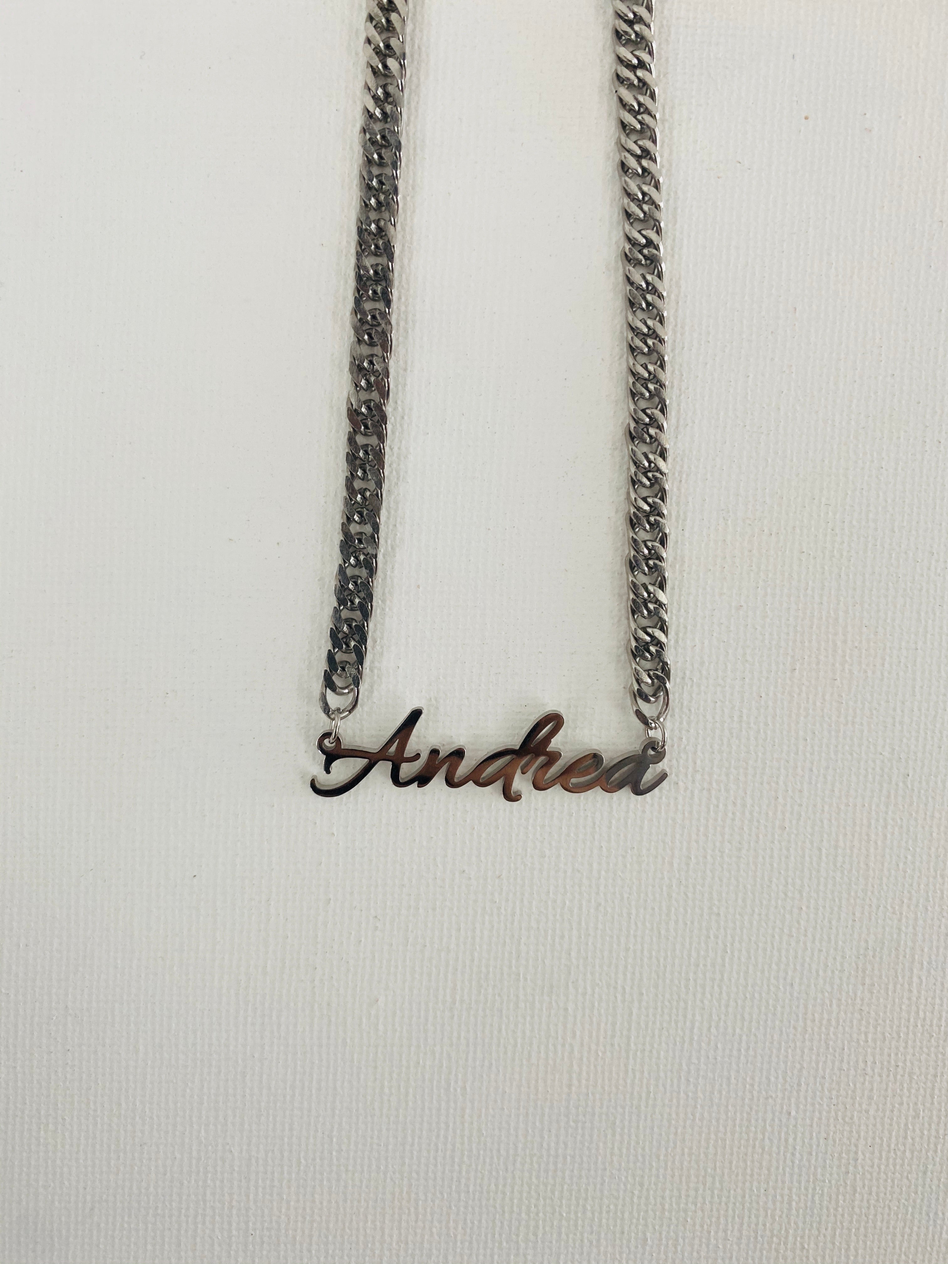 Silver custom necklace