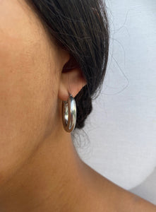 Alëia silver hoops